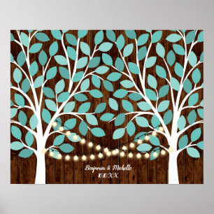 Poster Lumières - 100 Signature Livre d'invité Alternativ