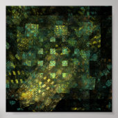 Poster Lumières dans la ville Art Abstrait (Devant)