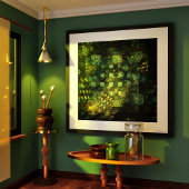 Poster Lumières dans la ville Art Abstrait