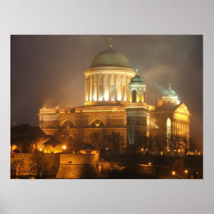 Poster Lumières de bazilika d'Esztergom