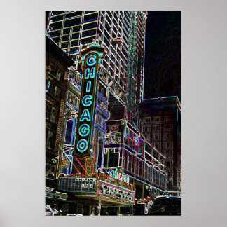 Poster Lumières de Chicago