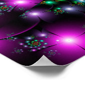 Poster Lumières de Fleur en Spirale (Coin)