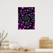 Poster Lumières de Fleur en Spirale (Cuisine)