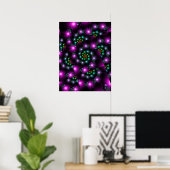 Poster Lumières de Fleur en Spirale (Bureau à domicile)