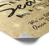 Poster Lumières de jarres de maçon de mariage Choisissez (Coin)