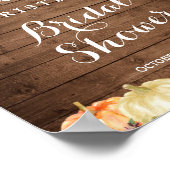 Poster Lumières de jarres de maçon florales d'automne Sig (Coin)