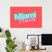 Poster Lumières de New Miami (Bureau à domicile)