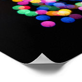 Poster Lumières de Noël floues (Coin)