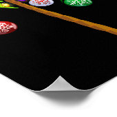 Poster Lumières de Noël Palm Tree Fun Hawaii Beach Tropic (Coin)