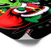 Poster Lumières de sapin de Noël Alien Xmas Drôle d'alien (Coin)