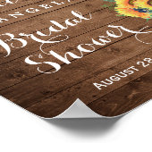 Poster Lumières de soleil rustiques pour la pancarte de l (Coin)