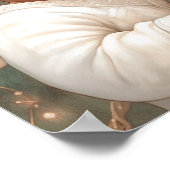 Poster Lumières de vacances et regard de bébé noir (Coin)