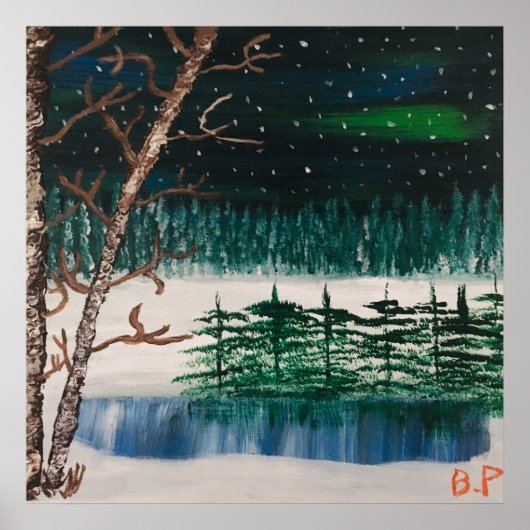 Poster Lumières du Nord (Devant)