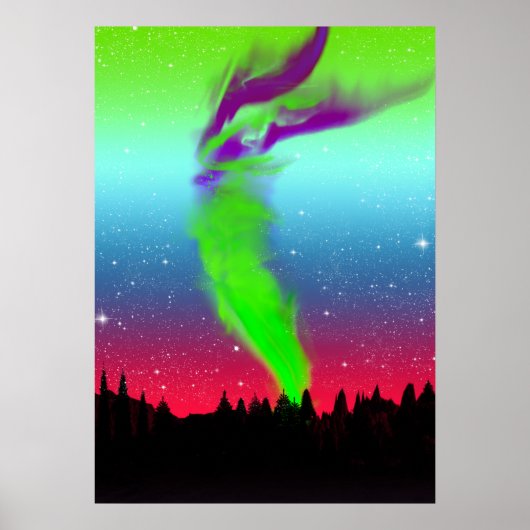 Poster Lumières du Nord - Aurora Borealis (Devant)