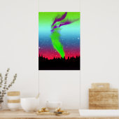 Poster Lumières du Nord - Aurora Borealis (Cuisine)