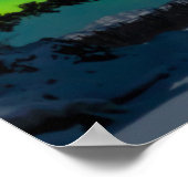 Poster Lumières du Nord (Aurora borealis) (Coin)