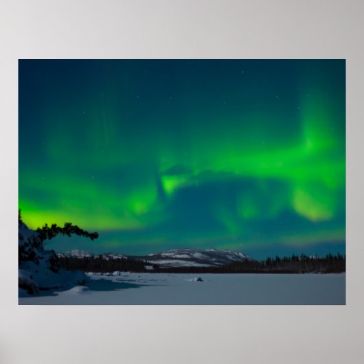 Poster Lumières du Nord (Aurora borealis) (Devant)