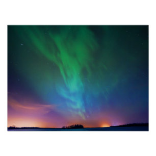 Poster Lumières du Nord canadien