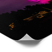 Poster Lumières du Nord sur la baie Hammond (Coin)