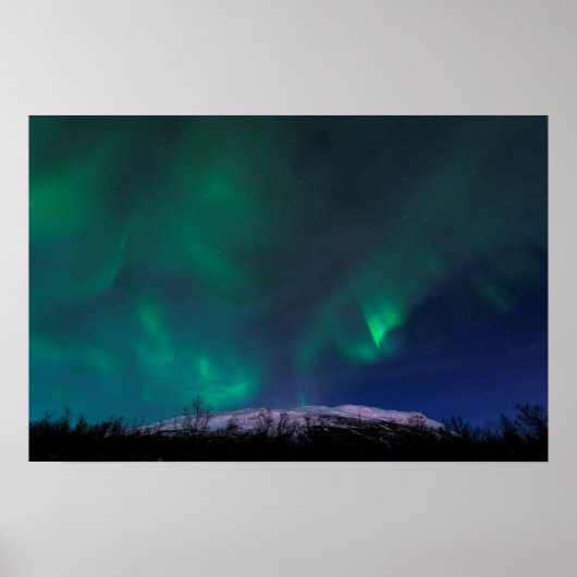 Poster Lumières Du Nord Sur Le Mont Noulja (Devant)
