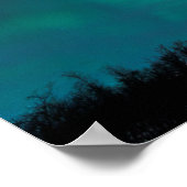 Poster Lumières Du Nord Sur Le Mont Noulja (Coin)