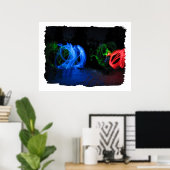 Poster Lumières folles (Bureau à domicile)