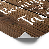 Poster Lumières rustiques en forme de guirlande Chaque hi (Coin)