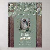 Poster Lumières rustiques et Fête des mariées photo en bo (Devant)