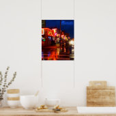 Poster Lumières sur Broadway, Nashville, Tennessee - Post (Cuisine)