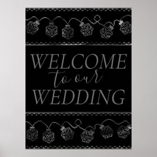 Poster Luminateurs RPG | Imaginaire Tabletop Gamer Dice W (Devant)