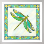 Poster Lumineuse libellule Pastel par Vanna Lam (Devant)