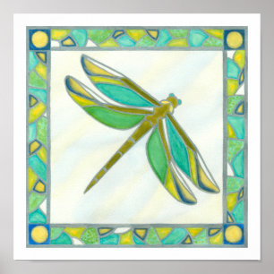 Poster Lumineuse libellule Pastel par Vanna Lam