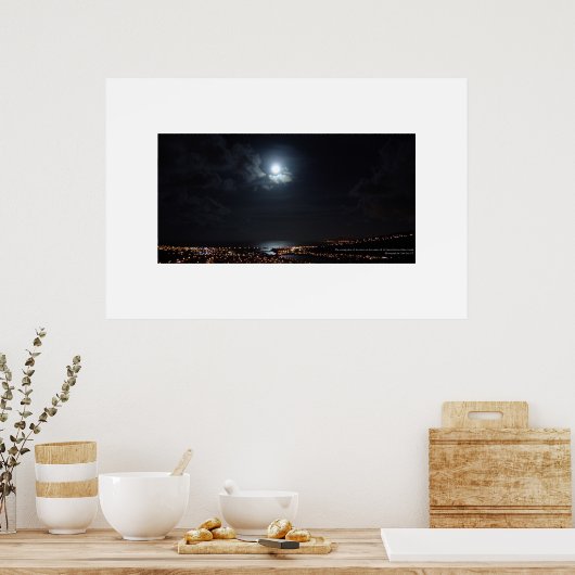 Poster Luminosité de la lune grande (Cuisine)