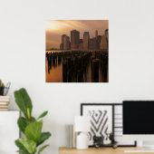 Poster Luminosité du coucher du soleil pendant les cieux  (Bureau à domicile)