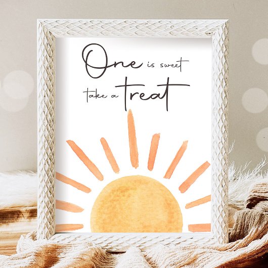 Poster L'un est Sweet Take a Treat Boho Sunshine Annivers