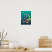 Poster Luna et le ciel nocturne (Cuisine)