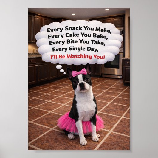 Poster "Luna is Watching You" (Devant)