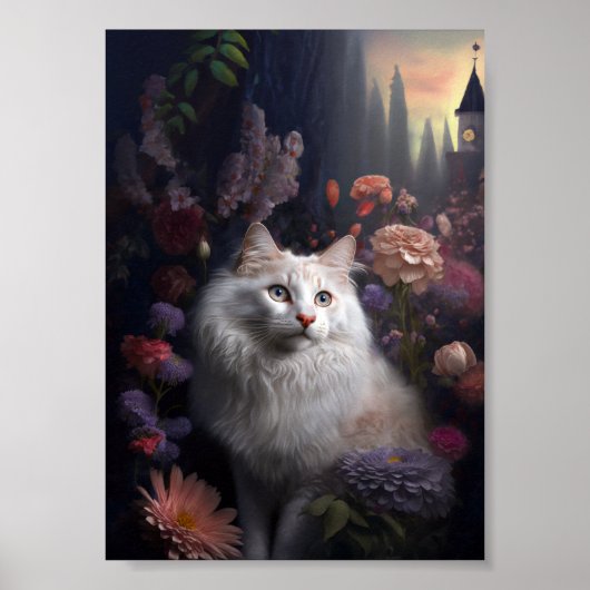 Poster Luna l'affiche turque de chat Angora (Devant)