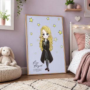 Poster Luna Lovegood aquarelle magique