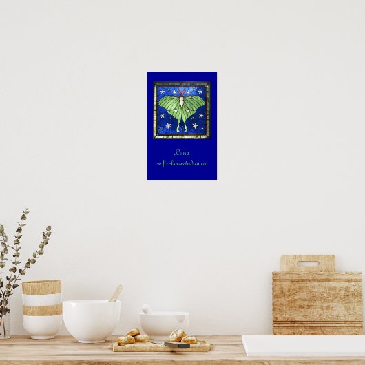 Poster Luna Moth (Cuisine)