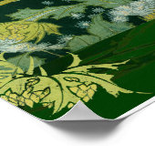 Poster Luna Moth and Moon Poster, Green Nature Collage (Coin)