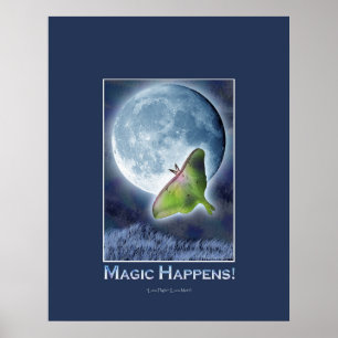 POSTER LUNA MOTH FANTASY & INSPIRATIONAL
