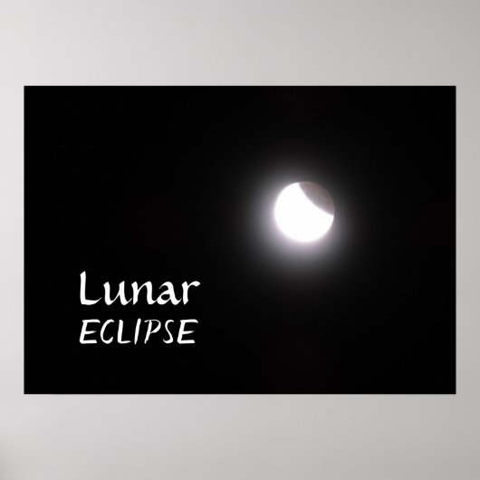 Poster Lunar Eclipse Moon Photo (Devant)