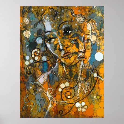 Poster Lunaris, points d'infini par après Francis Picabia (Devant)