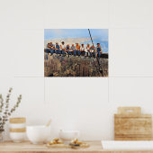 Poster Lunch Atop A Skyscraper 1932 NYC Remastered Color (Cuisine)