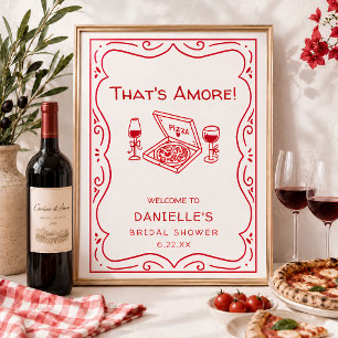 Poster Lunch en Amour Mariage Champêtre avec That's Amore