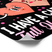 Poster Lunch Lady Gift Co. Funny Valentine's Day - Black (Coin)