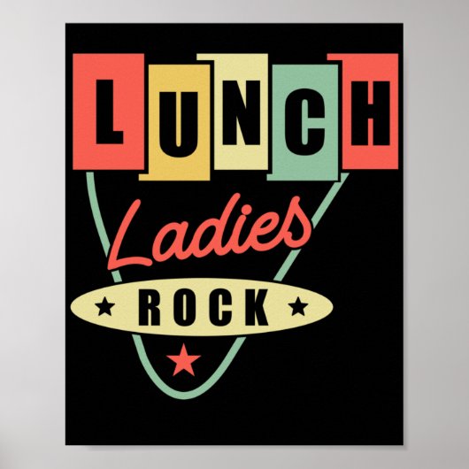 Poster Lunch Lady Lunch Ladies Rock Lunch Lady (Devant)