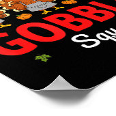 Poster Lunch Lady Thanksgiving Funny Gobble Squad  (Coin)