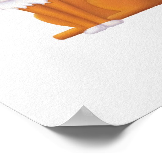 Poster Lundi Matin Visage de chat (Coin)